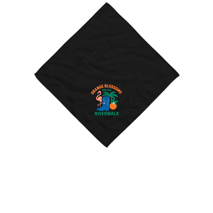 FAND Riverwalk Bandana, a Black Cotton Bandana