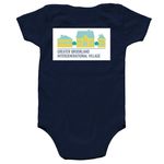 GBIV Onesie, a Navy Infant Onesie (back-view)