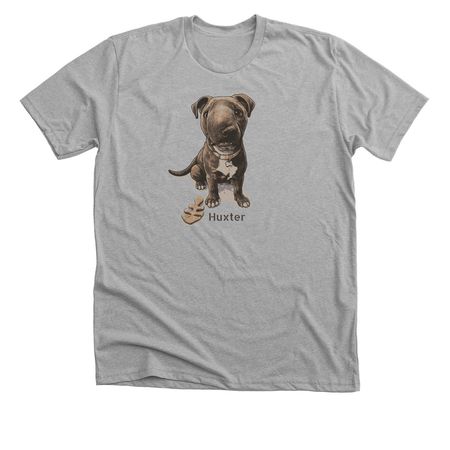 Help Huxter, a Athletic Heather Premium Unisex Tee