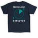 Fake Clinic Detector Squad, a Navy Classic Unisex Tee (back-view)