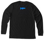 Petty Wagon, a Solid Black Blend Premium Long Sleeve Tee (back-view)