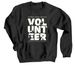 MAR Volunteers, a Black Crewneck Sweatshirt
