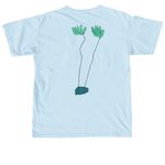 Finny Bouncing Machine, a Chambray Comfort Colors Unisex Tee (back-view)