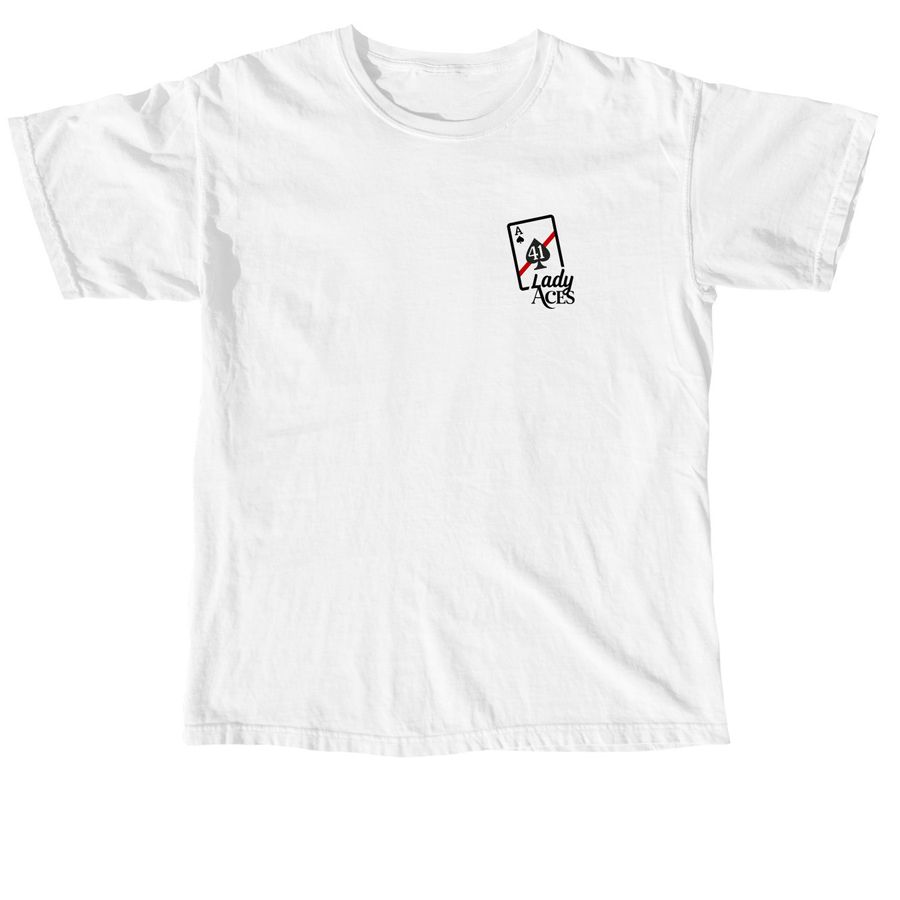 VFA-41 Lady Ace - Black Logo, a White Comfort Colors Unisex Tee