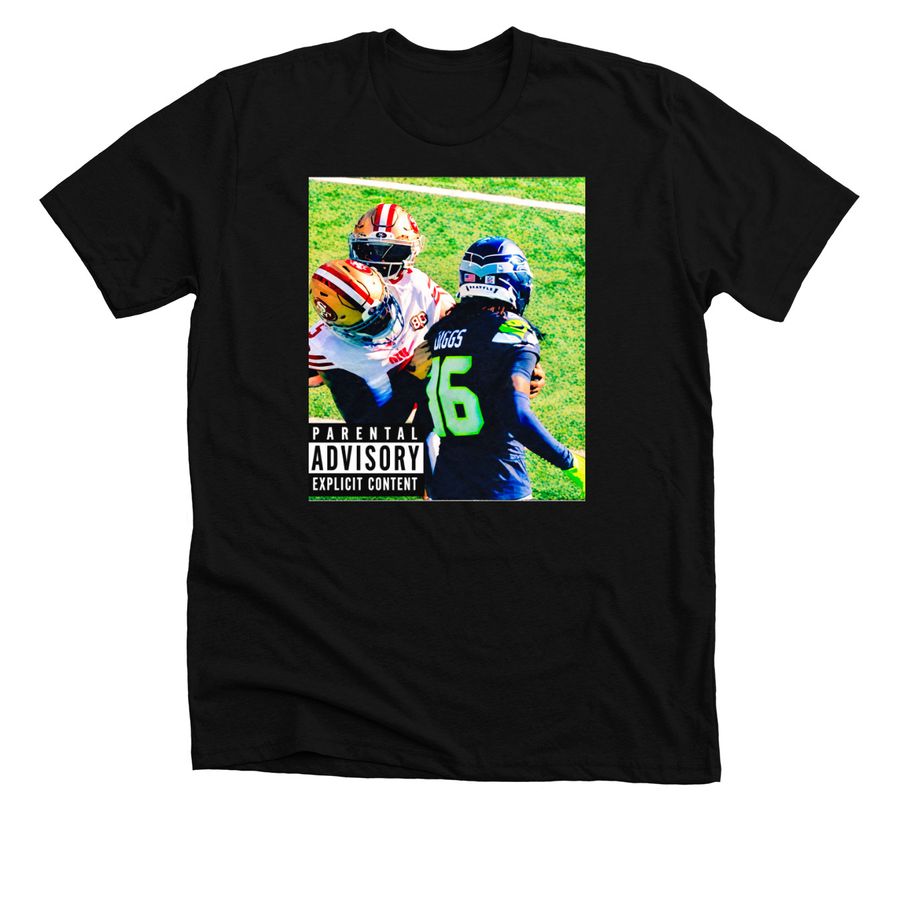 Mike Evans vs Trevon Diggs NFL Who Are You Me, a Solid Black Blend Premium Unisex Tee