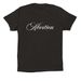 Cursive abortion - white, a Black Premium Cotton Tee