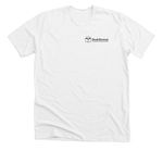 Booked for the Sumer, a Solid White Blend Premium Unisex Tee (back-view)