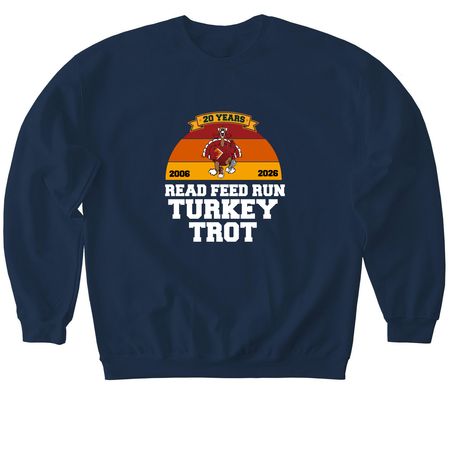 PureTek Cares Large Logo, a Navy Softstyle Crewneck Sweatshirt