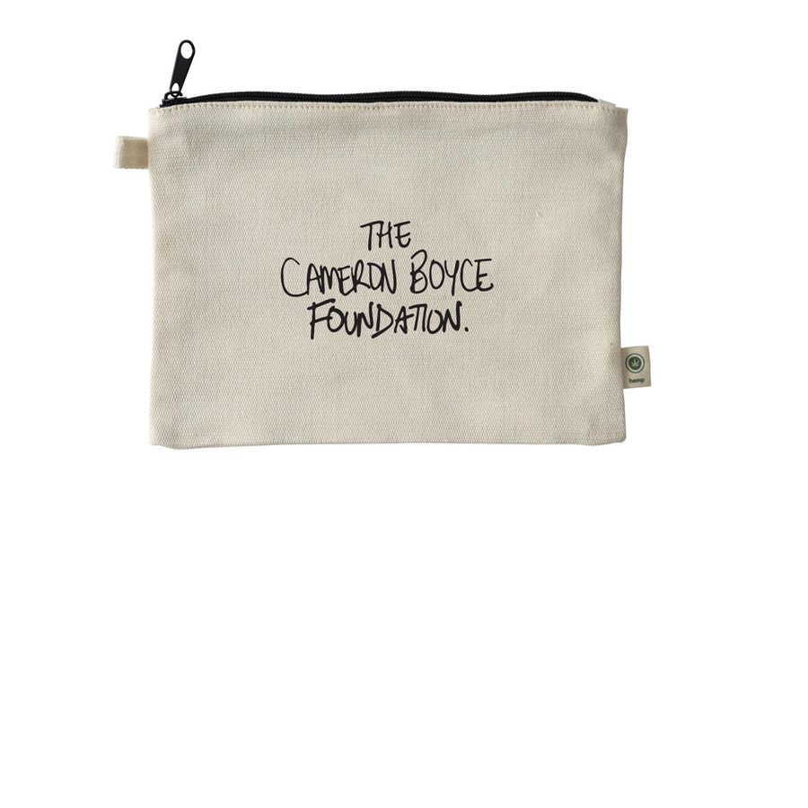 TCBF Pouch, a Natural 9"x7" Hemp Blend Pouch