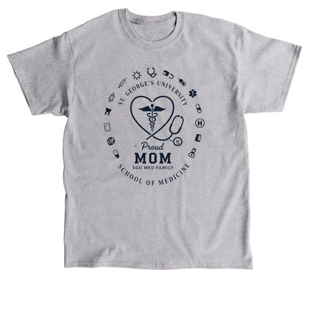 Training a Doctor, Supported by Mom, a Sport Grey Classic Unisex Tee