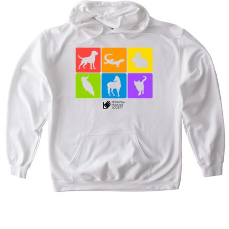 NHS Pride, a White Gildan Softstyle Pullover Hoodie