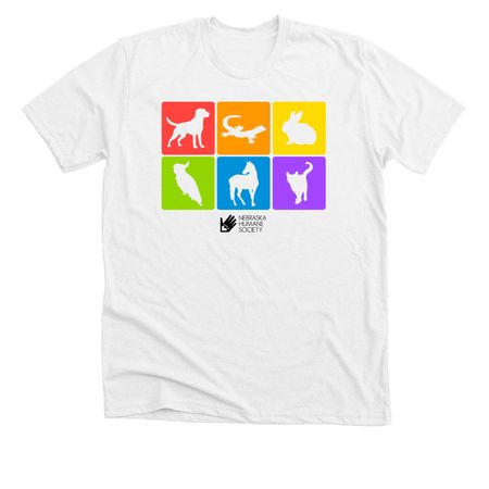 NHS Pride, a Solid White Blend Premium Unisex Tee