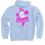 Fight Like Sarah, a Light Blue Pullover Hoodie (back-view)