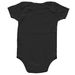 Wild Hornets "Little Bees" Onesie, a Black Infant Onesie (back-view)