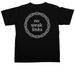 no weak links&nbsp;, a Black Comfort Colors Unisex Tee (back-view)
