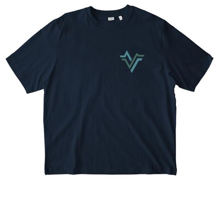 Casual Tops - Logo, a French Navy Stanley/Stella Unisex Freestyler Heavyweight Tee (back-view)
