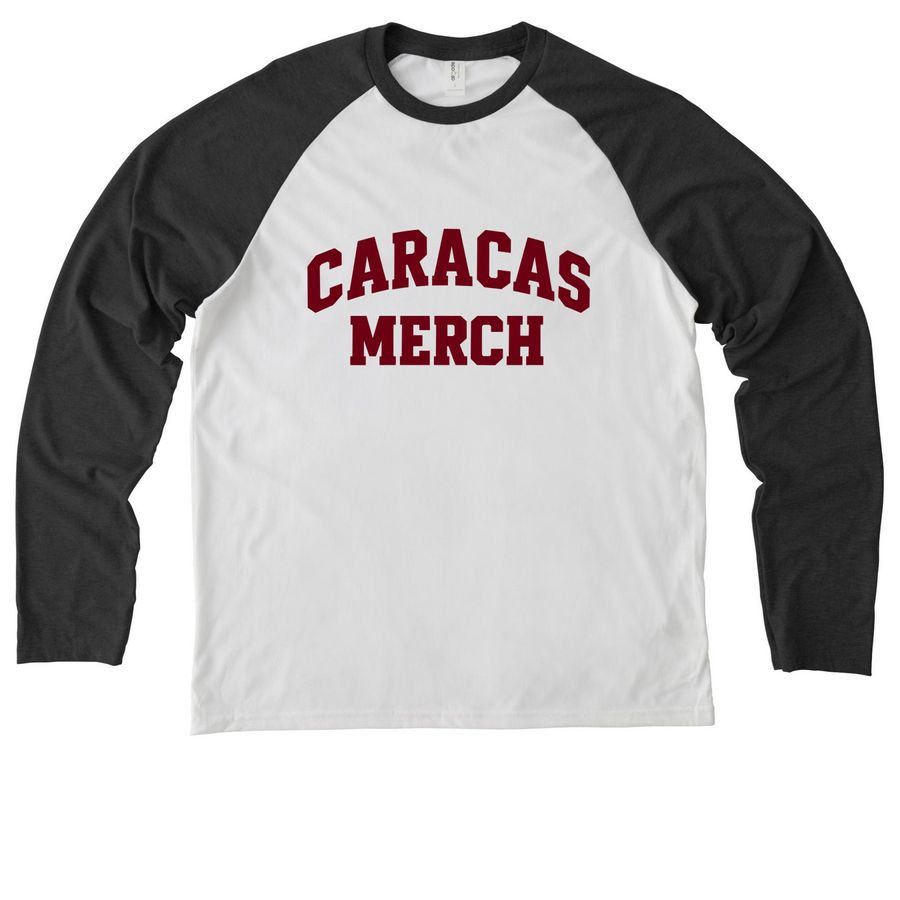 Taehyung V Caracas Raglan Shirt, a Space Black/ Bright White Allmade Eco Triblend Colorblock Raglan Long Sleeve Tee