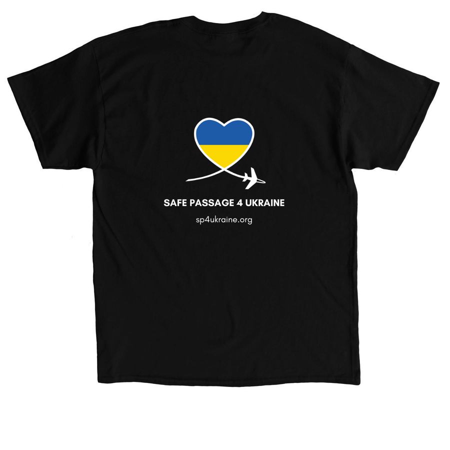 save the cats (darker colors), a Black Classic Unisex Tee (back-view)