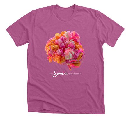 Beautifully Rare. Fiercely Strong., a Heather Magenta Premium Unisex Tee