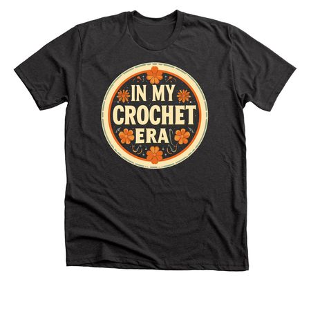 In My Crochet Era, a Dark Grey Heather Premium Unisex Tee