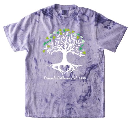 Deronda Lutheran Est. 1899, a Amethyst Comfort Colors Colorblast Tee
