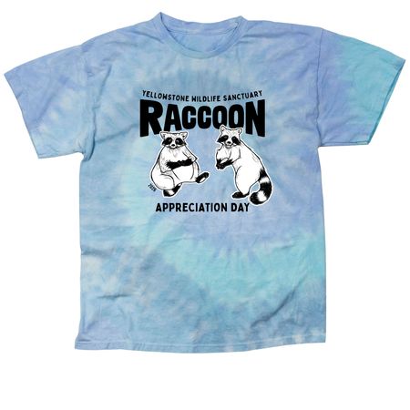 Raccoon Appreciation Day, a Lagoon Classic Tie Dye Tee