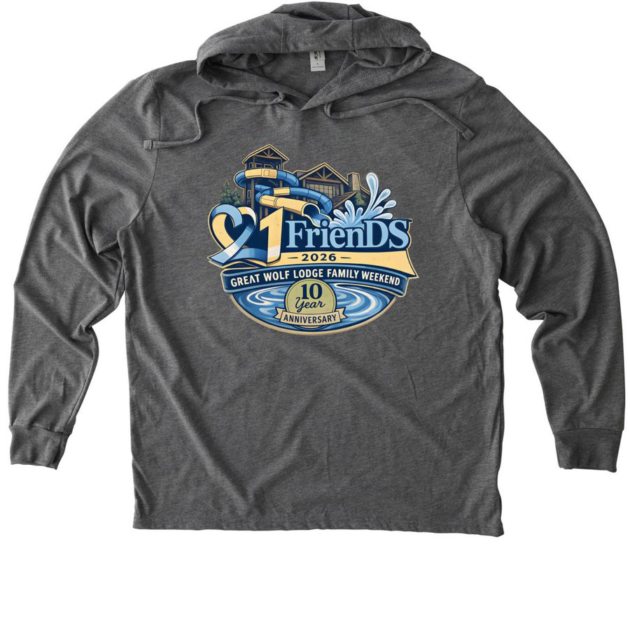 Great Wolf Lodge Family Weekend 2026, a Aluminum Grey Allmade Eco Triblend Hoodie Tee