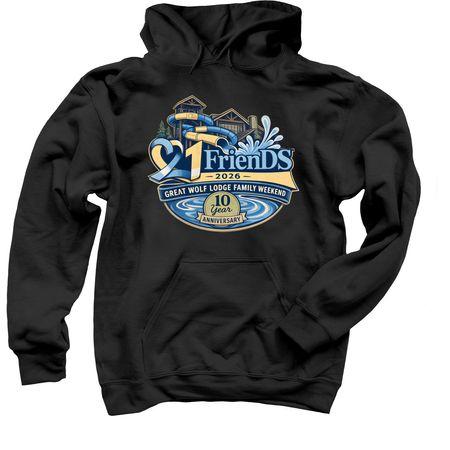 Great Wolf Lodge Family Weekend 2026, a Black Pullover Hoodie