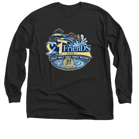 Great Wolf Lodge Family Weekend 2026, a Black Classic Long Sleeve Tee