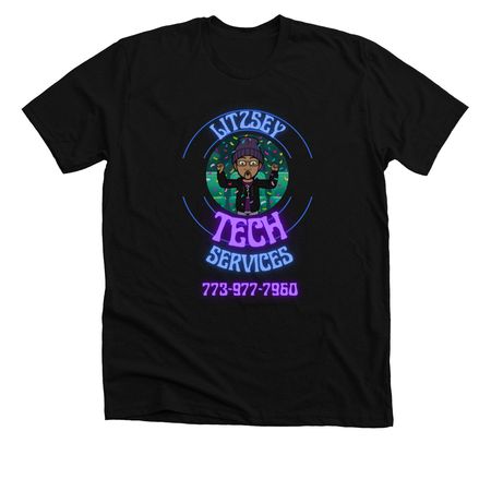 Litzseytech ver. 2.1, a Solid Black Blend Premium Unisex Tee