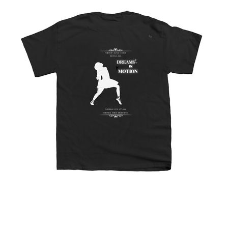 Recital 2026 Dreams in Motion (Youth), a Black Youth Unisex Tee (back-view)