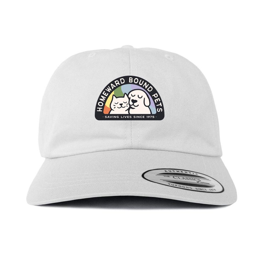 HBPets Pride Hat, a White Printed Classic Baseball Cap