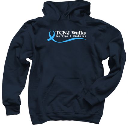 TCNJ Walks for T1D, a Navy Pullover Hoodie