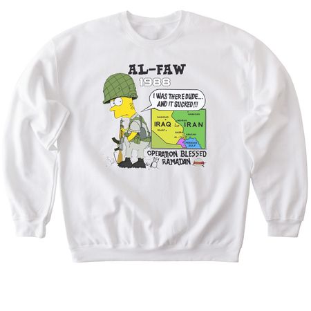 AL-FAW 1988 EVENT SHIRT, a White Softstyle Crewneck Sweatshirt