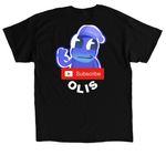 Original Olis Merch, a Black Classic Unisex Tee (back-view)