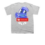 Original Olis Merch, a Sport Grey Youth Unisex Tee (back-view)