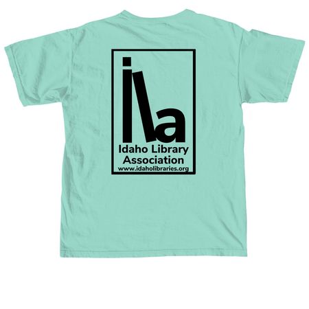 Read Free or Die, a Chalky Mint Comfort Colors Unisex Tee (back-view)