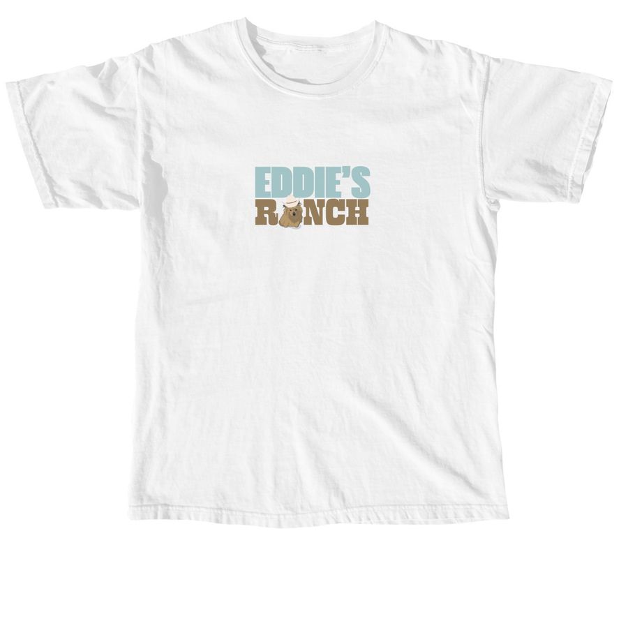 Eddie's Ranch, a White Comfort Colors Unisex Tee