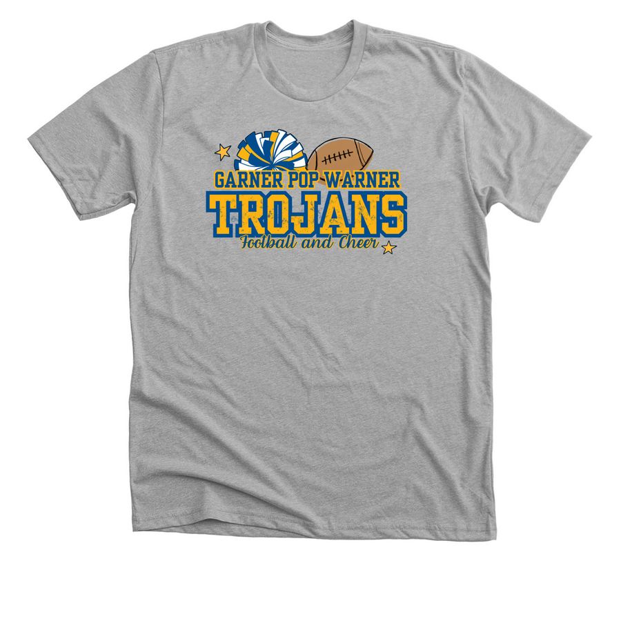 Garner Pop Warner, a Athletic Heather Premium Unisex Tee