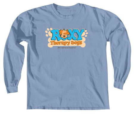 Roxy? Wear Light Colors, a Washed Denim Comfort Colors Long Sleeve Tee