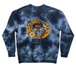 B52 ED, a Black Tie Dye Crewneck Sweatshirt (back-view)
