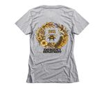 B52 ED, a Dark Heather Grey Women's Slim Fit Tee (back-view)