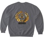 B52 ED, a Charcoal Softstyle Crewneck Sweatshirt (back-view)
