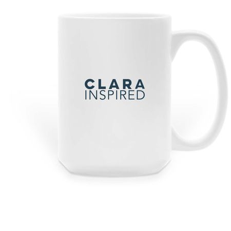 Mugs from Clara Inspired, a White Large Coffee Mug