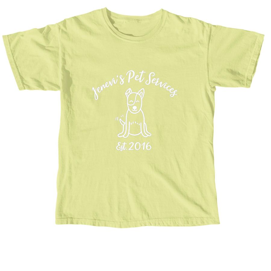 Cotton Tops White Print (6/9), a Neon Lemon Comfort Colors Unisex Tee