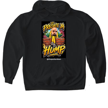 HUMPTY MERCH, a Black Gildan Softstyle Pullover Hoodie