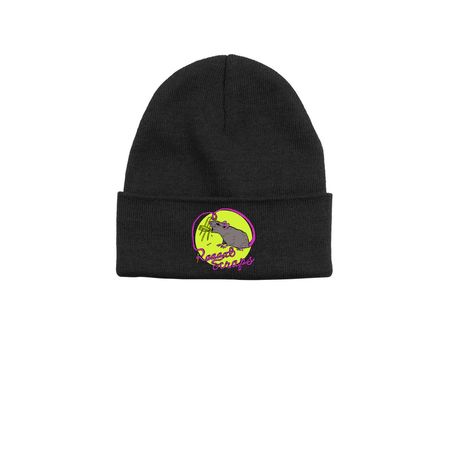 RAAAAT HAT&nbsp;, a Black Printed Base Camp Beanie