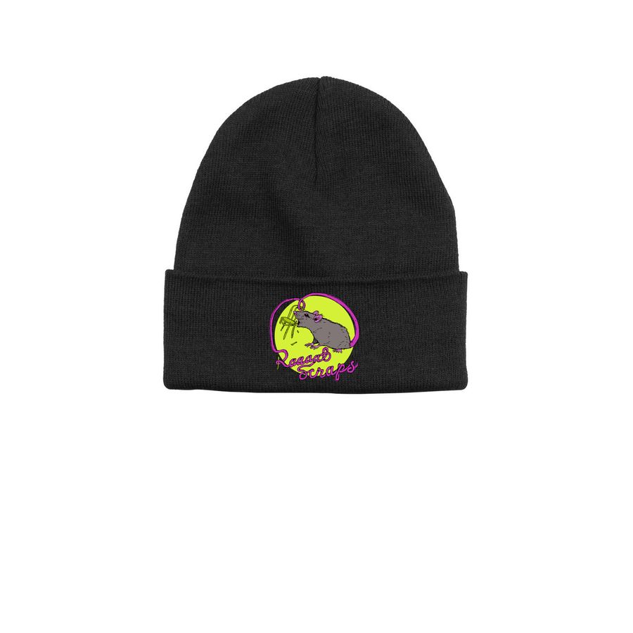 RAAAAT HAT&nbsp;, a Black Printed Base Camp Beanie