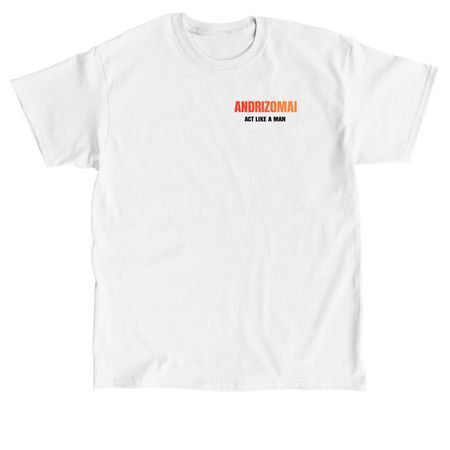 Andrizomai, a White Classic Unisex Tee