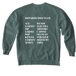 IDITAROD 2026 TEAM, a Blue Spruce Comfort Colors Crewneck Sweatshirt (back-view)